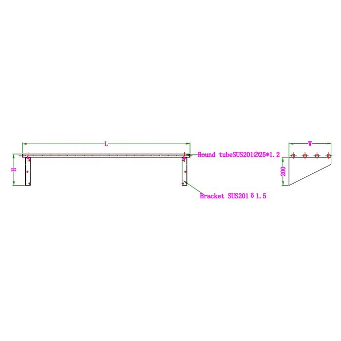 RVS Spijlenrooster 1000 | Combisteel 7490.0115 | 1000x300x225(h)mm