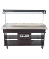 Gekoeld Buffet | 4x 1/1 GN | +4°C/+8°C | Statisch | Verlichte Kap | 1500x700x1400(h)mm