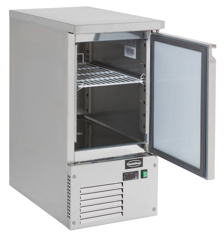 Koelwerkbank | 104L | 1 Deur | +2°C/+8°C | Statisch met ventilator | 435x700x850(h)mm