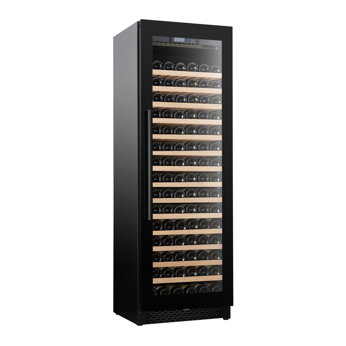 Combisteel wijnkoelkast dual zone 330L Glasdeur | 111 flessen | Zwart | +4°C/+20°C | Statisch met ventilator | 595x735x1411(h)mm | 7455.1910