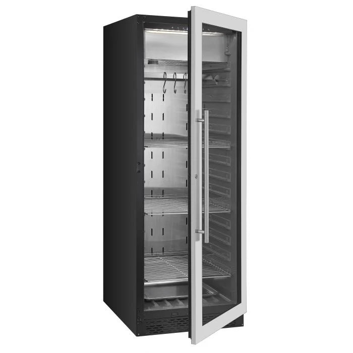 Combisteel Dry Age kast | Zwart/RVS | 388L | +1°C/+25°C | Geforceerd | 595x710x1720(h)mm | 7525.0110