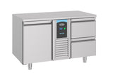 Koelwerkbank | ENERGY LINE | 281L | 1 Deur (1/1 GN) + 2 Laden | -2°C/+8°C | Geforceerd | 1300x700x850(h)mm