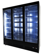 Glasdeur Koelkast | 1600L | Zwart | 0°C/+10°C | Geforceerd | Draaideuren | 1880x705x2050(h)mm