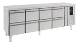 Koelwerkbank | Energy Line | 393L | 8 laden | +2°C/+8°C | Geforceerd | 2230x700x860(h)mm