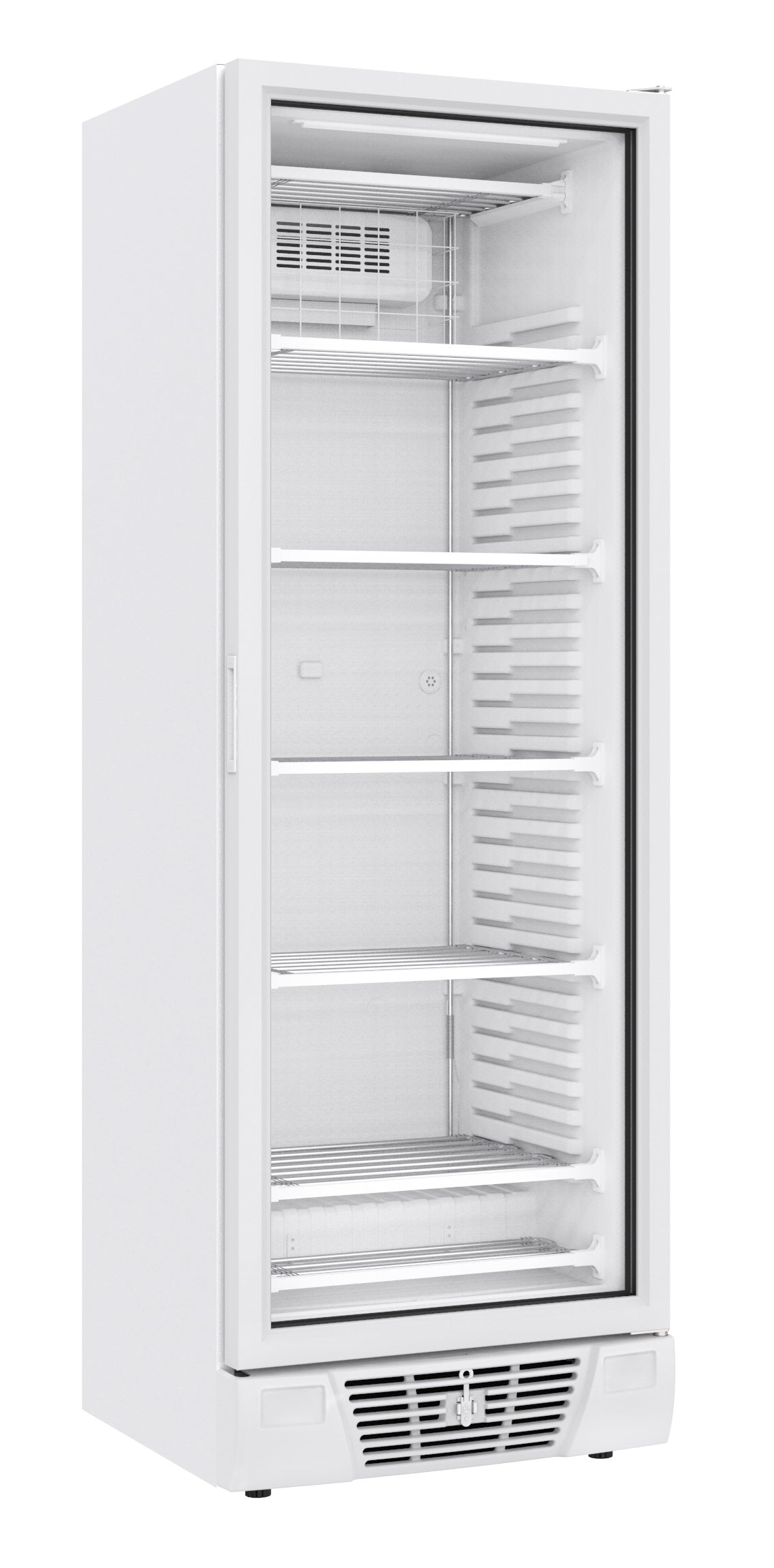 Glasdeur Vrieskast | Wit | 382L | 1 Deur | -18°C/-24°C | Statisch | 640x670x1875(h)mm