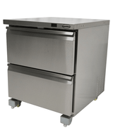 Koel-/Vrieskast | 185L | RVS | -18°C/-21°C & +1°C/+4°C | Geforceerd | 2 Laden (GN) | 705x785x850(h)mm