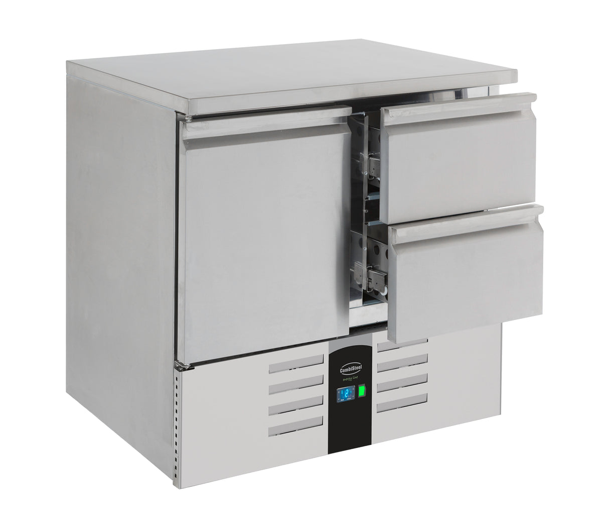 Koelwerkbank | ENERGY LINE | 257L | 1 Deur met 2 Laden | +2°C/+8°C | Geforceerd | 900x700x875(h)mm