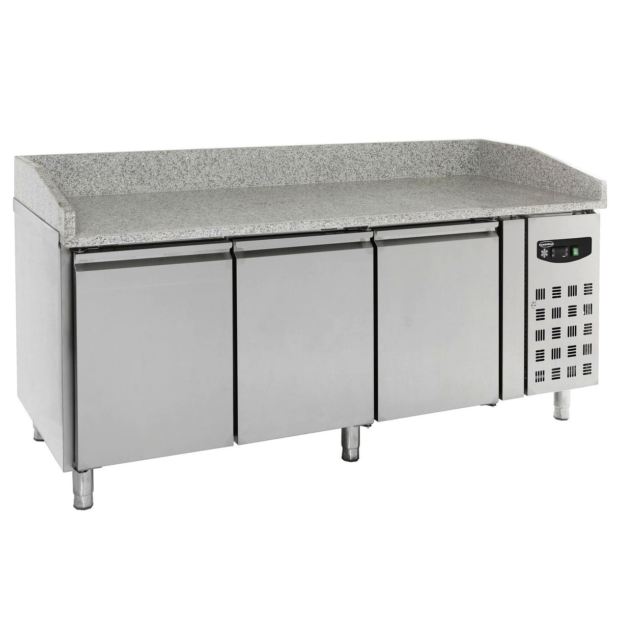 Combisteel Pizza Koelwerkbank | 580L | 3 deuren | +2°C/+8°C | Geforceerd | 2025x800x1000(h)mm | 7950.0044