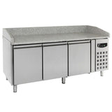 Combisteel Pizza Koelwerkbank | 580L | 3 deuren | +2°C/+8°C | Geforceerd | 2025x800x1000(h)mm | 7950.0044