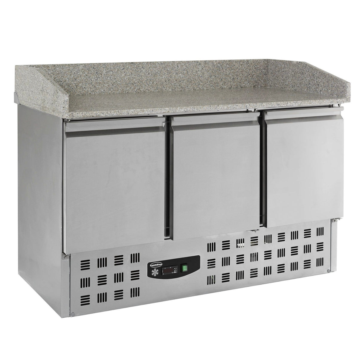 Combisteel Pizza Koelwerkbank | 230L | 3 deuren | +2°C/+8°C | Statisch | 1400x700x1020(h)mm | 7950.0060