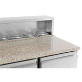 Combisteel Pizza Koelwerkbank | 230L | 2 deuren | +2°C/+8°C | 5x 1/6 GN | Statisch | 903x700x1090(h)mm | 7950.0070