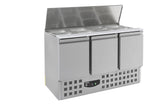 Combisteel gekoeld saladette | 4x 1/1 GN | +2°C/+8°C | Statisch met ventilator | 1370x700x870(h)mm | 7950.0094