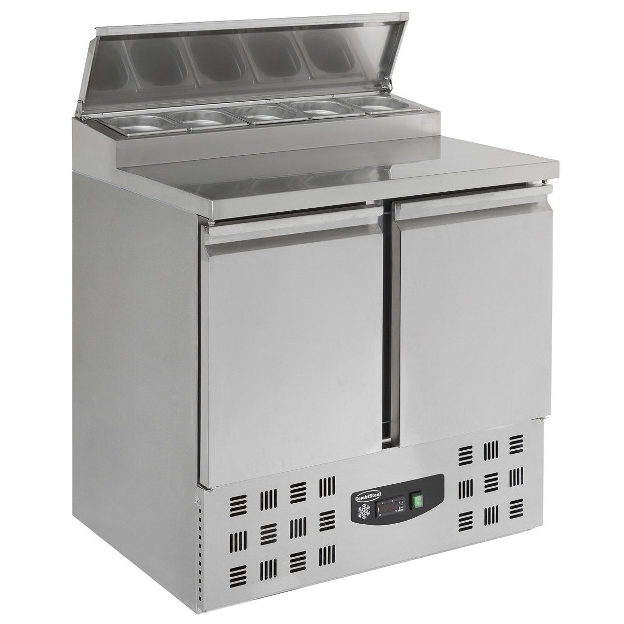 Combisteel gekoeld saladette | 5x 1/6 GN | +2°C/+8°C | Statisch met ventilator | 900x700x870(h)mm | 7950.0095