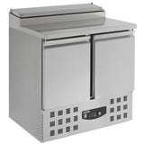 Combisteel gekoeld saladette | 5x 1/6 GN | +2°C/+8°C | Statisch met ventilator | 900x700x870(h)mm | 7950.0095