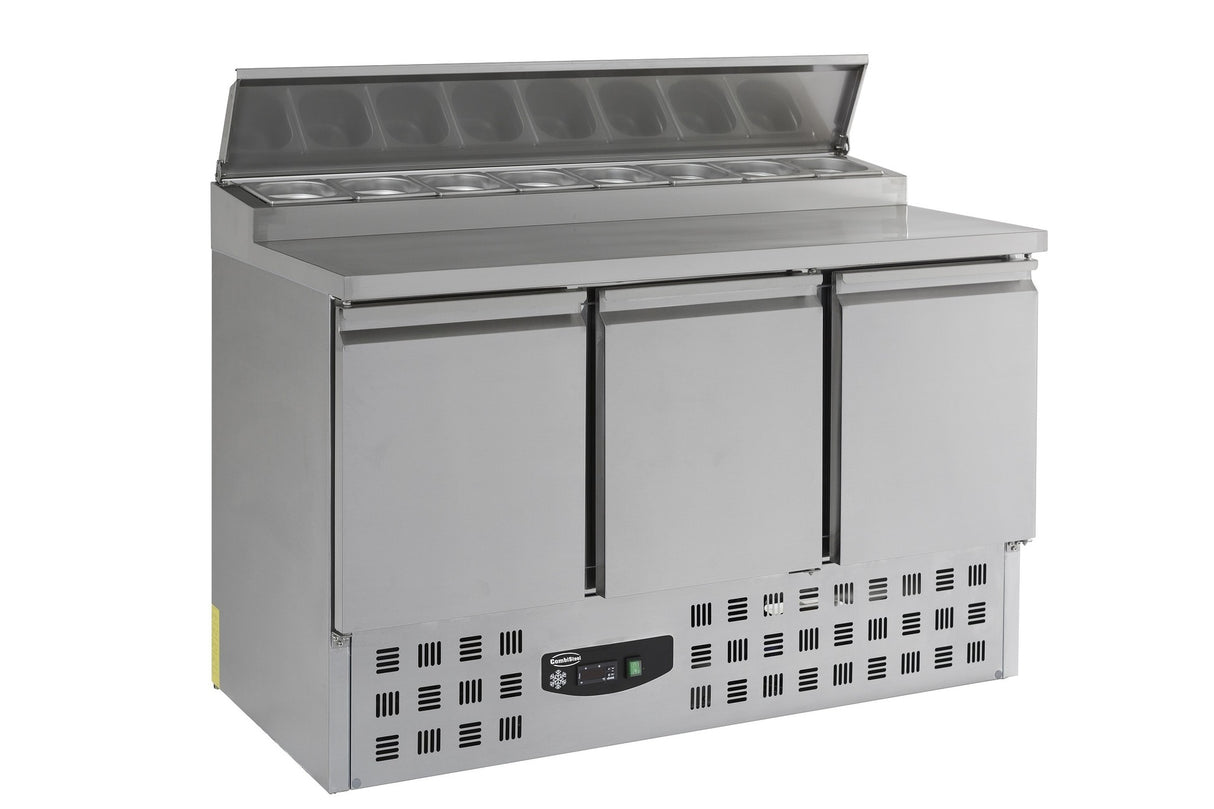 Combisteel gekoeld saladette | 8x 1/6 GN | +2°C/+8°C | Statisch met ventilator | 1365x700x870(h)mm | 7950.0100