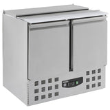 Combisteel gekoeld saladette | 2x 1/1 GN + 3x 1/6 GN | +2°C/+8°C | Statisch met ventilator | 900x700x870(h)mm | 7950.0105