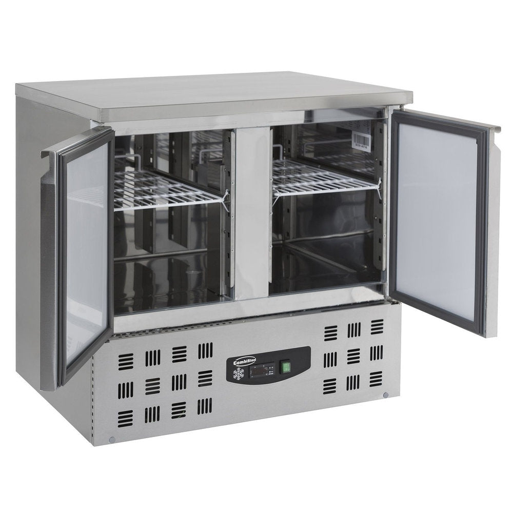 Combisteel Koelwerkbank | 257L | 2 Deuren | +2°C/+8°C | Statisch met ventilator | 900x700x875(h)mm | 7950.0106