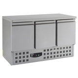 Combisteel Koelwerkbank | 400L | 3 Deuren | +2°C/+8°C | Statisch met ventilator | 1365x700x875(h)mm | 7950.0112