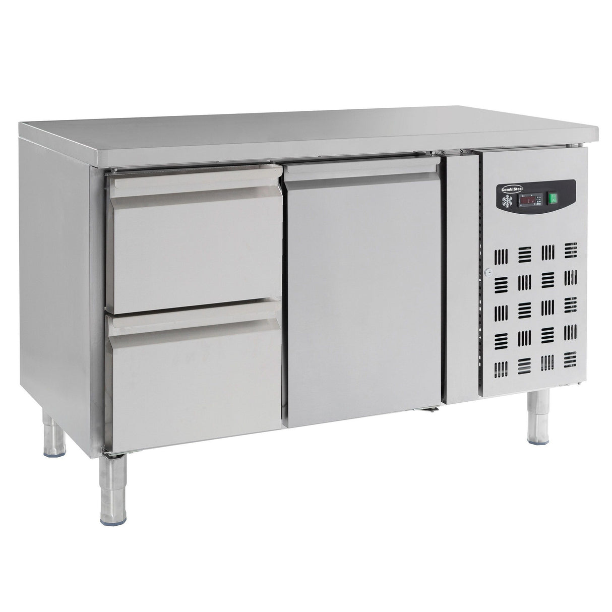 Combisteel Koelwerkbank | 282L | 1 deur 2 laden | +2°C/+8°C | Geforceerd | 1360x700x850(h)mm | 7950.0200