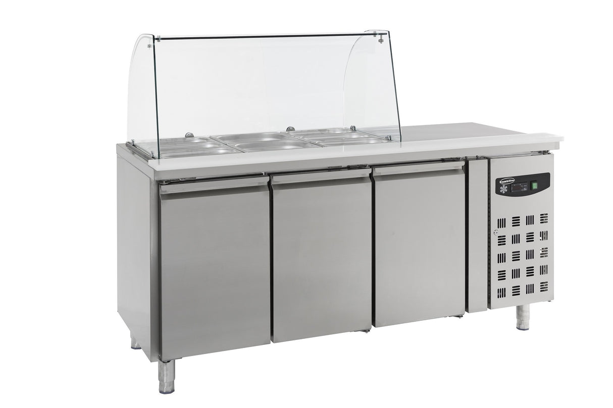 Combisteel gekoeld saladette | 3x 1/1 GN | +2°C/+8°C | Geforceerd | 1795x700x850(h)mm | 7950.0415