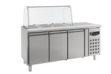 Combisteel gekoeld saladette | 3x 1/1 GN | +2°C/+8°C | Geforceerd | 1795x700x850(h)mm | 7950.0415