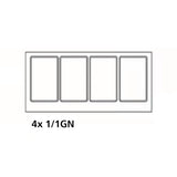 Combisteel gekoeld saladette | 4x 1/1 GN | +2°C/+8°C | Geforceerd | 1510x800x860/1365(h)mm | 7950.0420