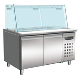 Combisteel gekoeld saladette | 3x 1/1 GN + 3x 1/ 6GN | +2°C/+8°C | Geforceerd | 1360x700x860/1365(h)mm | 7950.0422