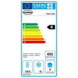 Combisteel Horeca Koelkast | Energiezuinig | RVS | 543L | +2°C/+8°C | Statisch | 777x695x1890(h)mm | 7950.5335