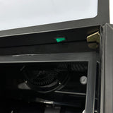 Drankenkoeling Zwart | 360L | Glasdeur | +1°C/+10°C | Geforceerd | 610x610x1973(h)mm