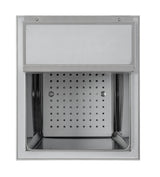 Inbouw-IJsbak | RVS | Schuifdeksel | Afvoeraansluiting | 380x446x524(h)mm