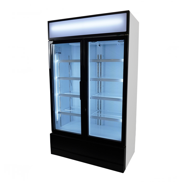 Glasdeur Koelkast Wit | 740L | 2 Glasdeuren | +1°C/+10°C | Geforceerd | 1120x610x1973(h)mm