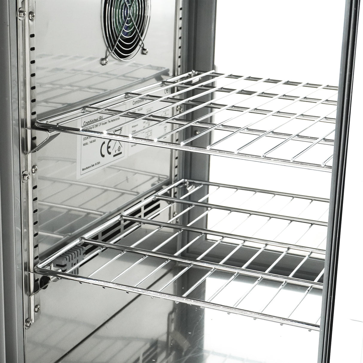 Gebaksvitrine | 150L | RVS | +3°C/+8°C | 2 Schappen | 1110x510x550(h)mm
