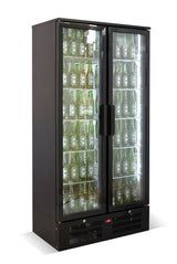 Barkoeler Hoog | Zwart | 458L | 2 Glasdeuren | +2°C/+10°C | Geforceerd | 900x515x1820(h)mm
