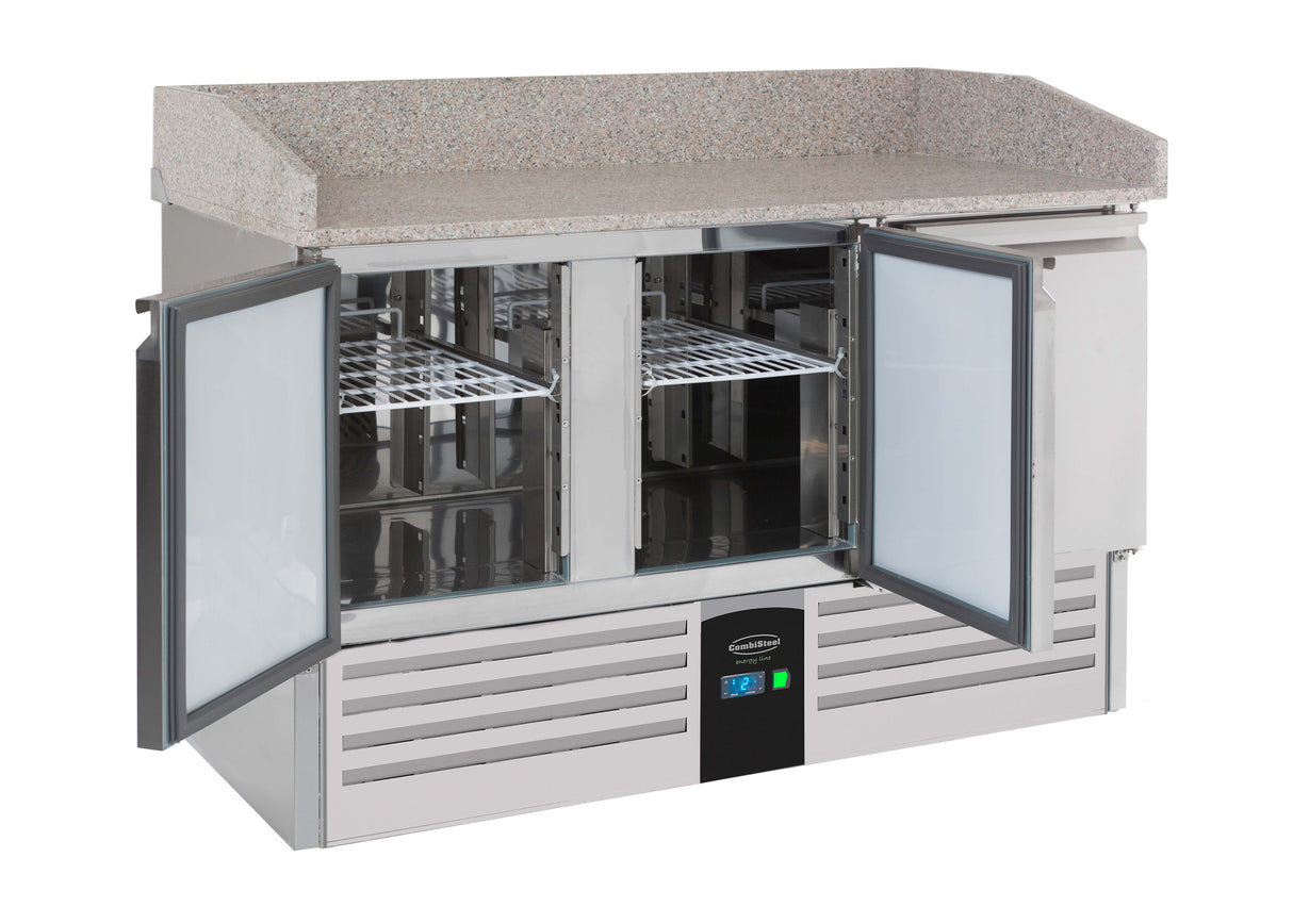 Pizzawerkbank | ENERGY LINE | 400L | 3 Deuren | +2°C/+8°C | Geforceerd | 1400x700x860/1015(h)mm