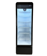 Glasdeur Koelkast | 280L | Zwart | +1°C/+10°C | Geforceerd | Wielen | 540x560x1725(h)mm