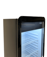 Glasdeur Koelkast | 280L | Zwart | +1°C/+10°C | Geforceerd | Wielen | 540x560x1725(h)mm