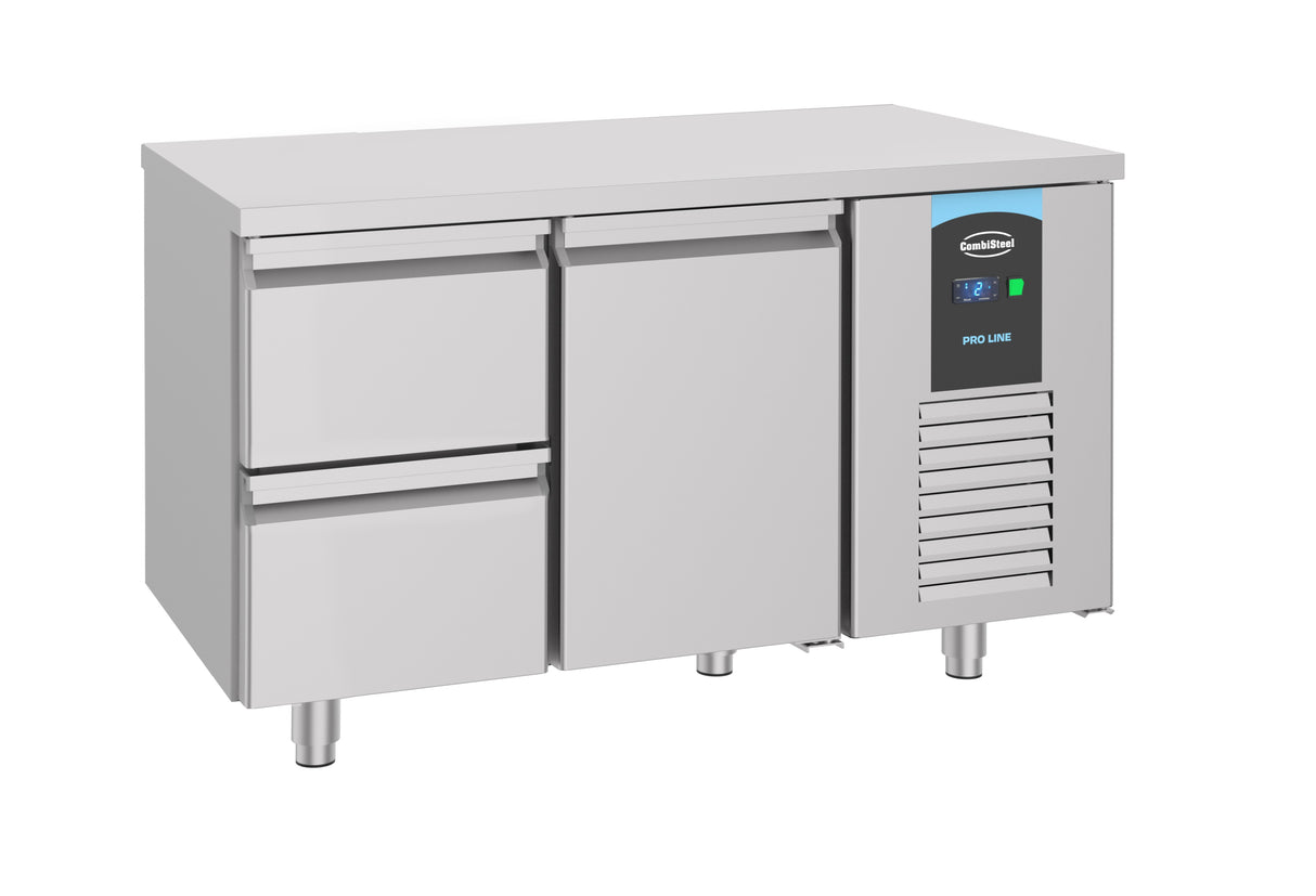 Koelwerkbank | Energiezuinig | 281L | 1 deur 2 laden | -2°C/+8°C | Geforceerd | 1400x700x850(h)mm