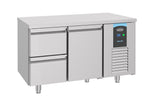 Koelwerkbank | Energiezuinig | 281L | 1 deur 2 laden | -2°C/+8°C | Geforceerd | 1400x700x850(h)mm