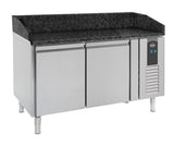 Pizzawerkbank | 390L | 2 Deuren | +2°C/+8°C | Geforceerd | 1510x800x850/1000(h)mm