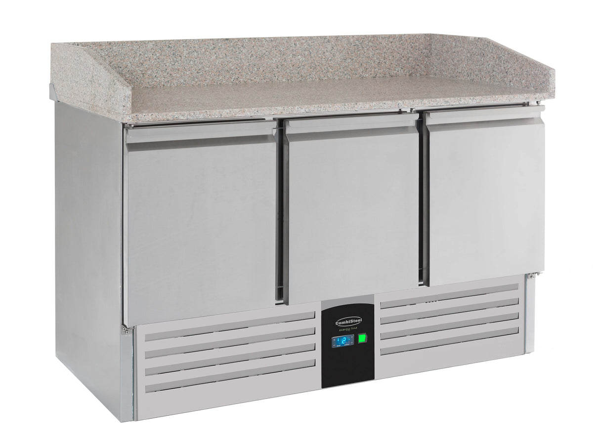 Pizzawerkbank | ENERGY LINE | 400L | 3 Deuren | +2°C/+8°C | Geforceerd | 1400x700x860/1015(h)mm