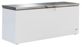 Vrieskist 635L | tot -18°C /-24°C| wit/RVS | klapdeksels | 1904x743x840(h)mm