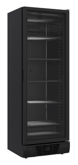 Glasdeur Vrieskast | Zwart | 382L | 1 Deur | -18°C/-24°C | Statisch | 640x670x1875(h)mm