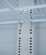 Glasdeur Koelkast Wit | 1000L | 2 Glasdeuren | 0°C/+10°C | Geforceerd | 1253x710x1997(h)mm