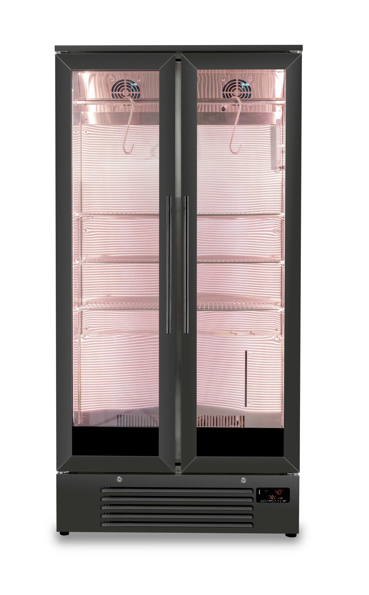 Dry Age Kast | 458L | Zwart | 0°C/+10°C | Geforceerd | Vochtigheid Instelbaar | 900x515x1820(h)mm