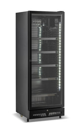 Drankenkoeling | 400L | Zwart | +2°C/+10°C | Statisch | Wielen | 650x595x1795(h)mm