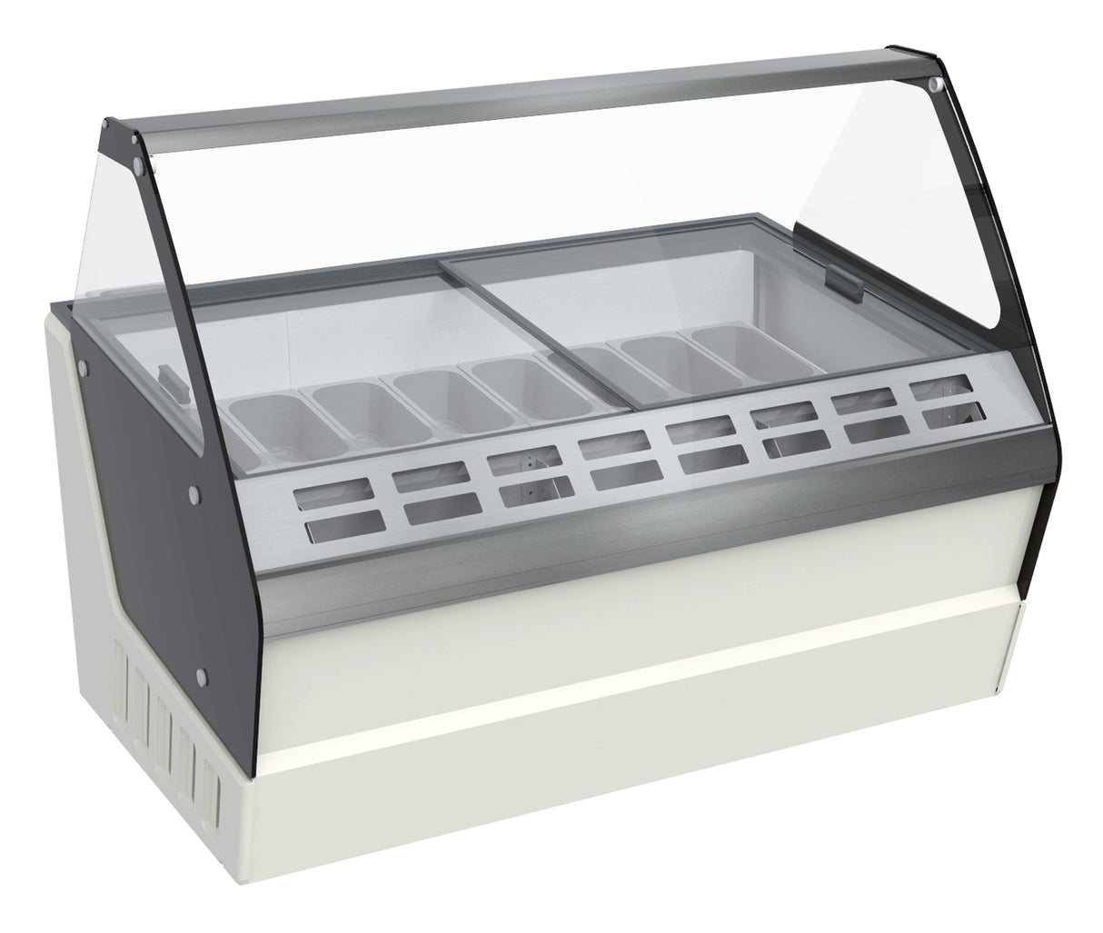 Schepijsvitrine | HAWAI | Energiezuinig | 630L | 16x 5L | -14°C/-24°C | Statisch | 1590x1195x1335(h)mm