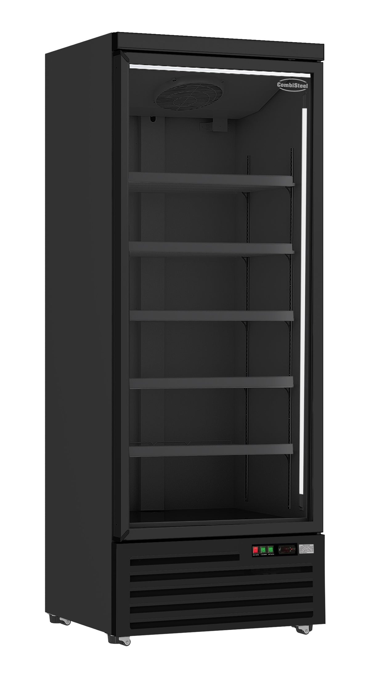 Glasdeur Koelkast Zwart | 600L | 1 Deuren | 0°C/+10°C | Geforceerd | 750x710x1997(h)mm