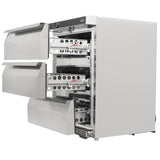 Koelkast | Energiezuinig | 101L | RVS | +2°C/+8°C | Geforceerd | 3 Laden | 600x605x810(h)mm