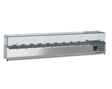 Gekoelde Opzetvitrine | 10 x 1/4 GN | 2000x335x435(h)mm
