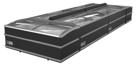 Supermarkt Vrieskist | 985L | Zwart | -18°C/-23°C | Statisch | Schuifdeksels | 1879x952x950(h)mm